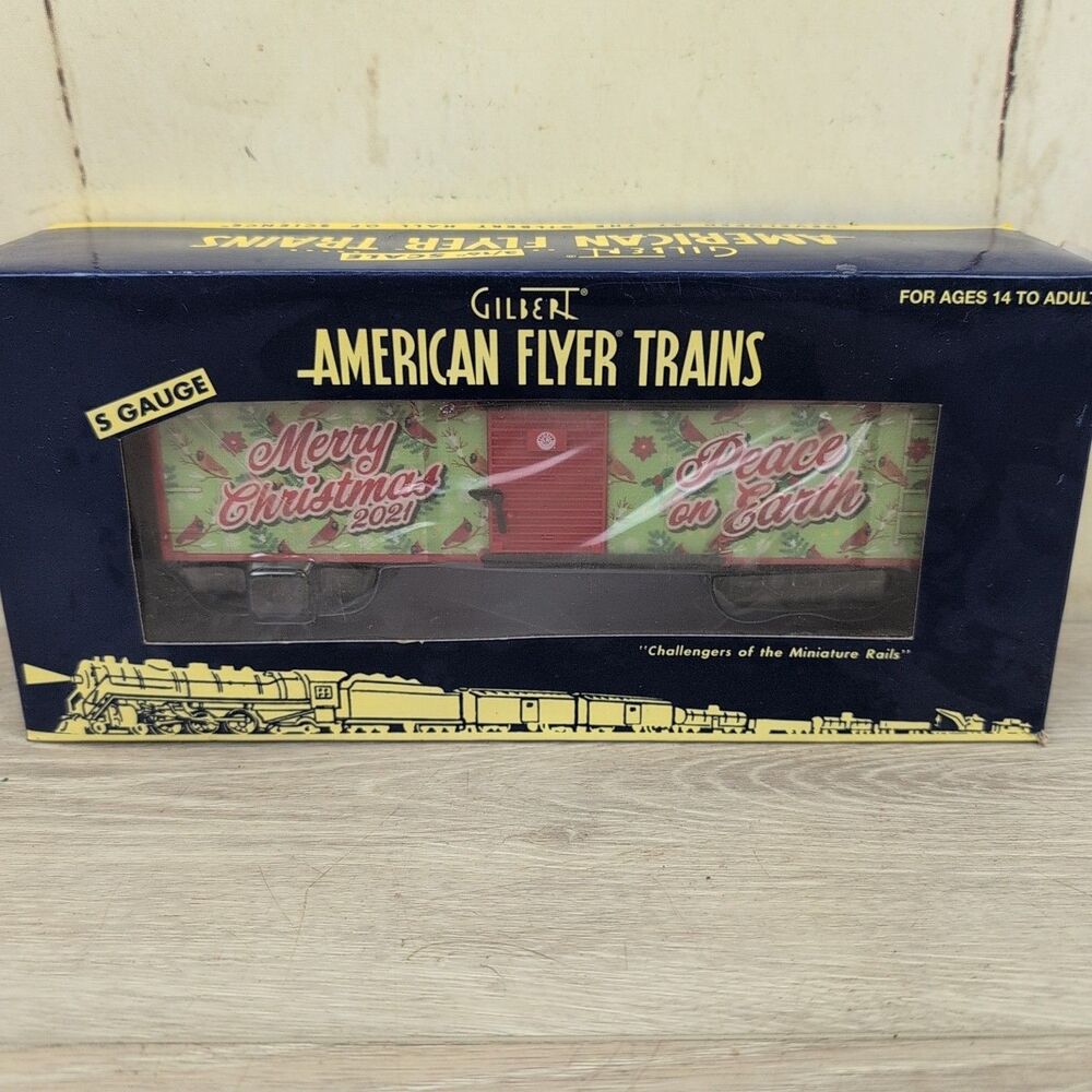 Gilbert American Flyer 2021 CHRISTMAS BOXCAR #2119020 S-Gauge Lionel New Bad Box